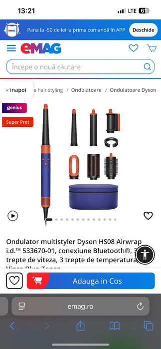 Dyson airwrap nou!