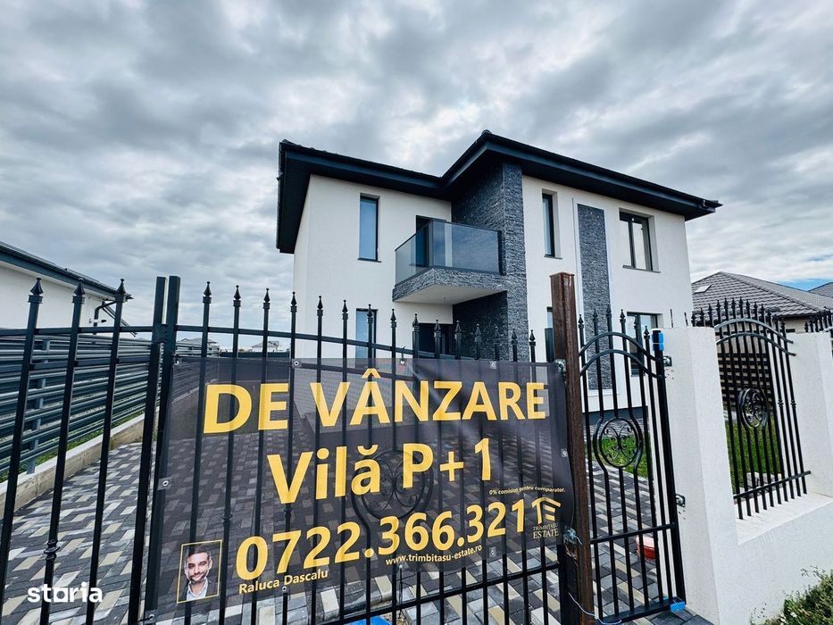 Buftea-vila individuala P+1 cu 5 camere teren 319mp