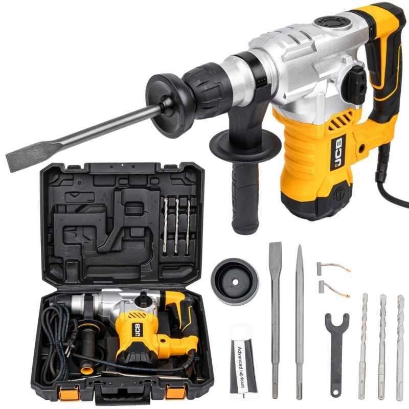 НЕМСКИ Електрически Перфоратор JCB RH1500-E 1500W SDS-plus + ЛЕД ФЕНЕР