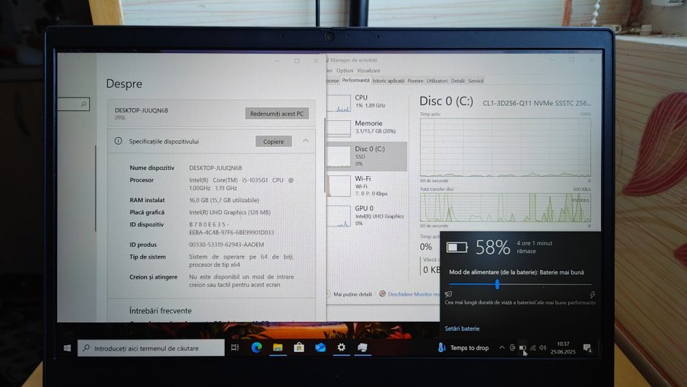 Laptop Lenovo Thinkbook 14"FHD=i5 gen 10=16GB DDR4=SSD=Full Metal