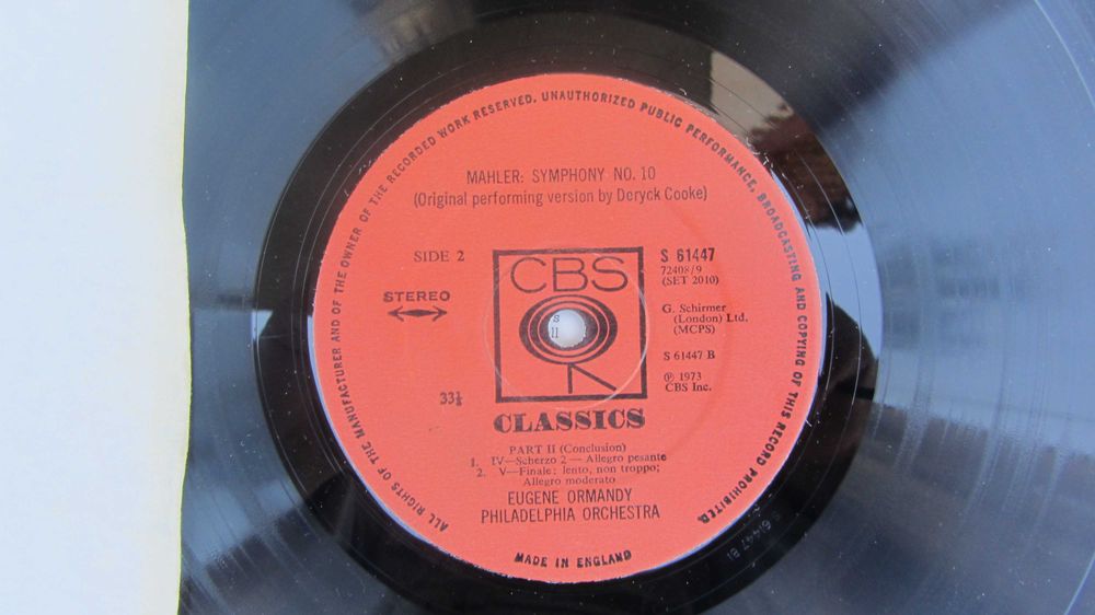 Discuri Vinil stare perfecta Bach Mozart Wagner Mahler s.a