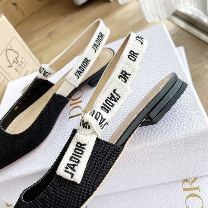 Sandale Christian Dior J'Adior flat, marimi 38,39, pantofi Premium