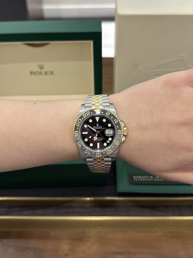 NEW Rolex GMT Master II 40mm Steel and Yellow Gold 126713