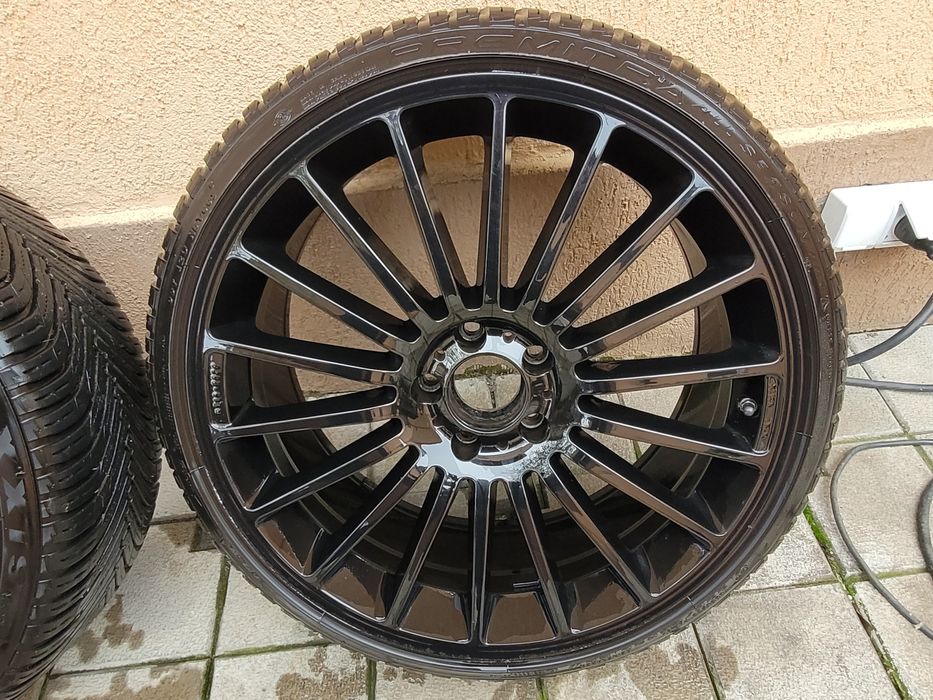 Jante aliaj Mercedes 5x112 anvelope  all season m+s 225 35 20