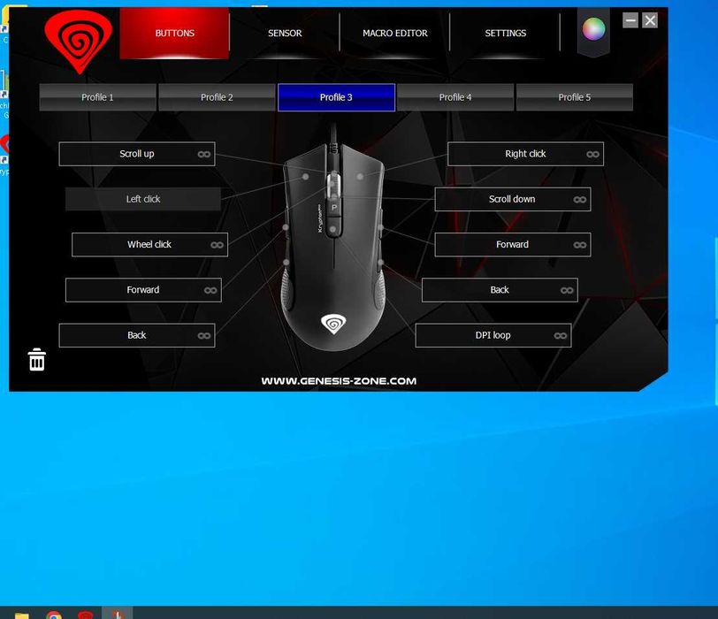 Mouse Gaming 10200 DPI Genesis Krypton 800