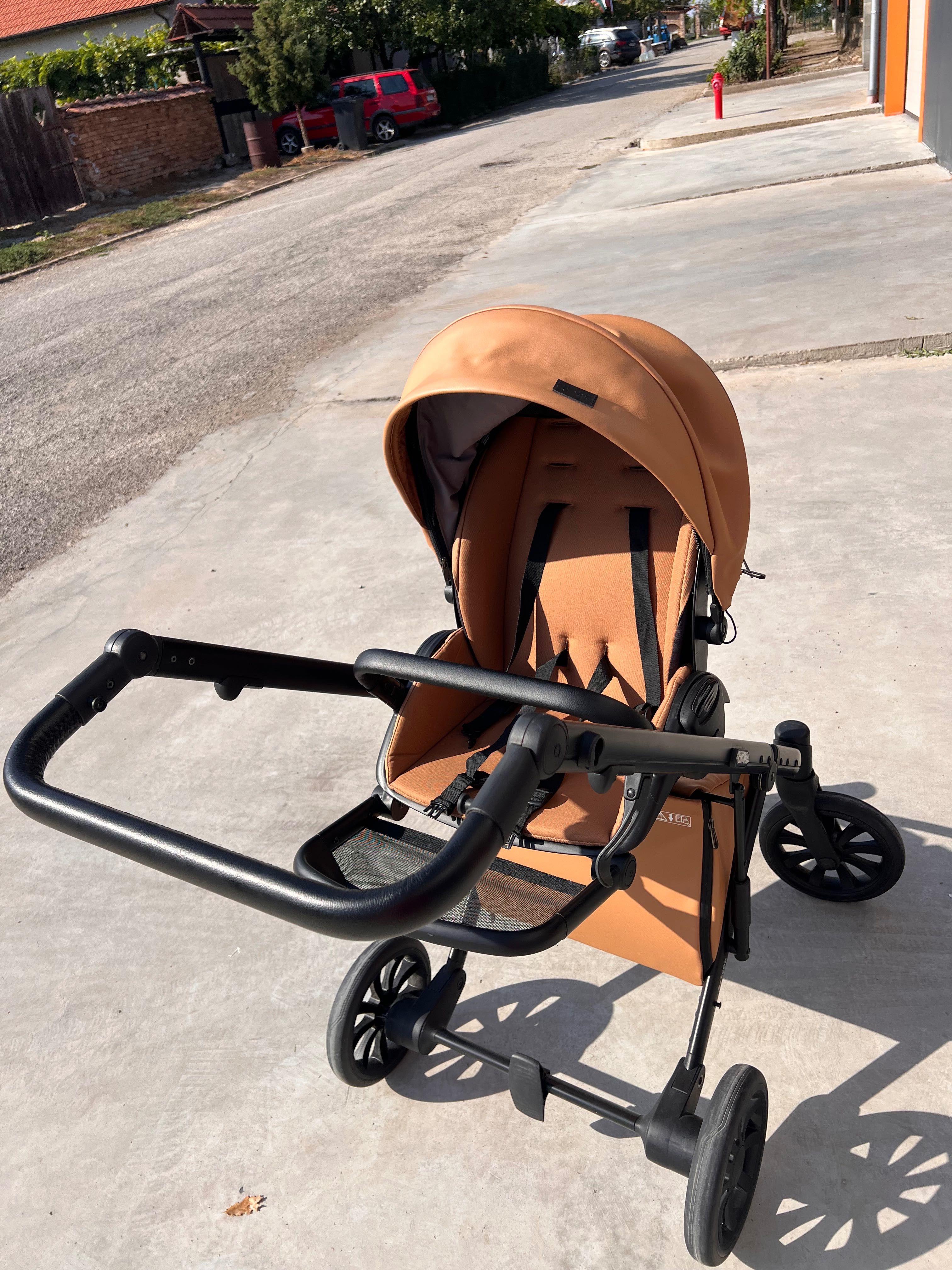 Бебешка количка Anex - 2 в 1 E/Type цвят Caramel