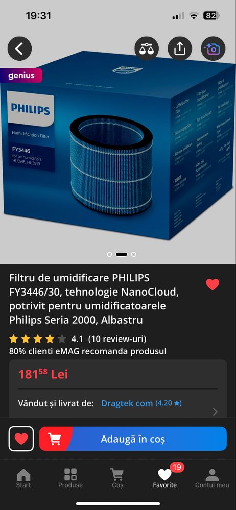 Umidificator Philips