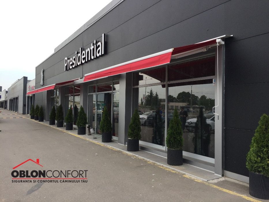 Copertine retractabile cu brate