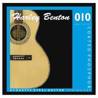Set corzi chitara acustica Harley Benton Coated fosfor bronz 010