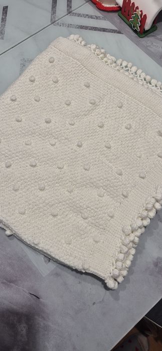 Детский плед,пинетки и варежки на новорожденного