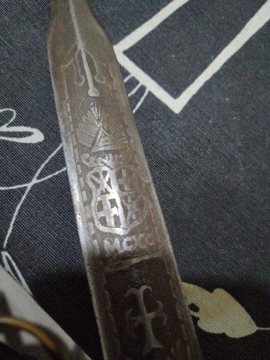 Pumnal vintage bollock Ordinul Cavalerilor Teutoni