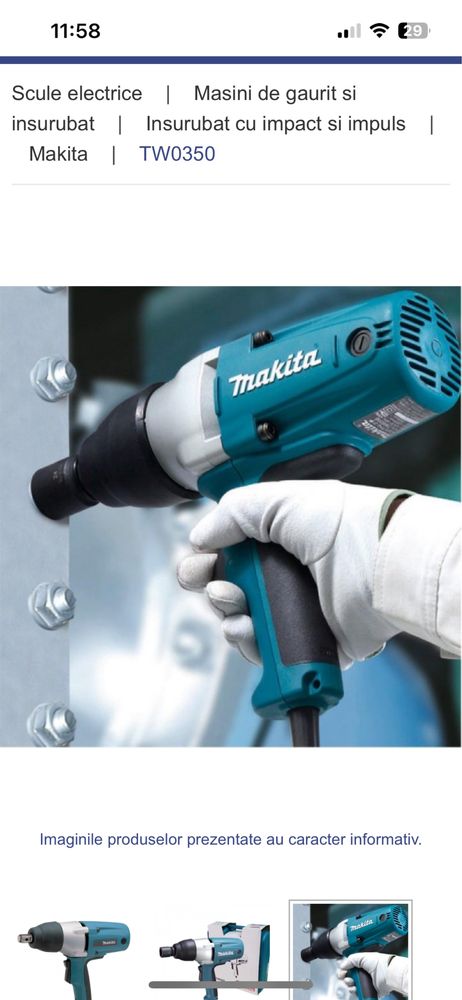 Pistol cu impact makita