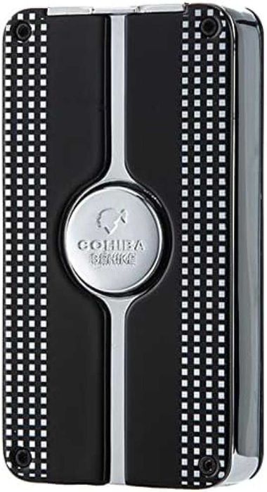 Cohiba Метална запалка за пури тип горелка с пънчер, Ветроустойчива