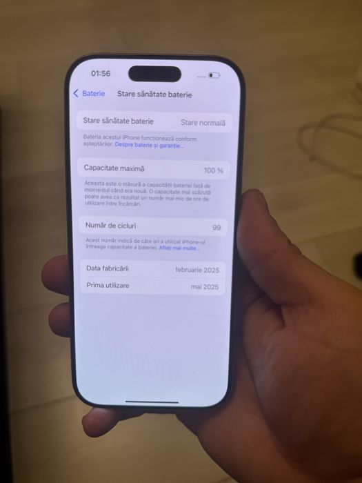 IPhone 16 Pro 100% bat garantie Dessert 128GB, Neverlocked