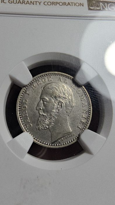 Moneda 50 bani 1900 FARA crengute