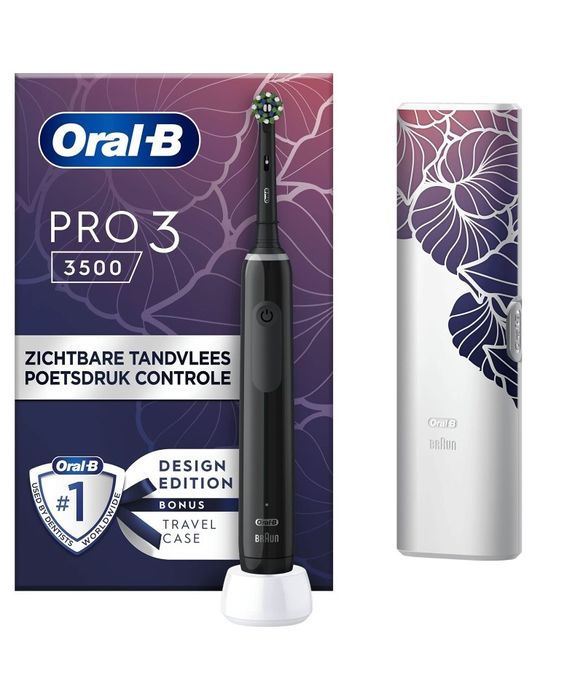 Periuta de dinti electrica Oral-B Pro 3 3500, Design Edition floral