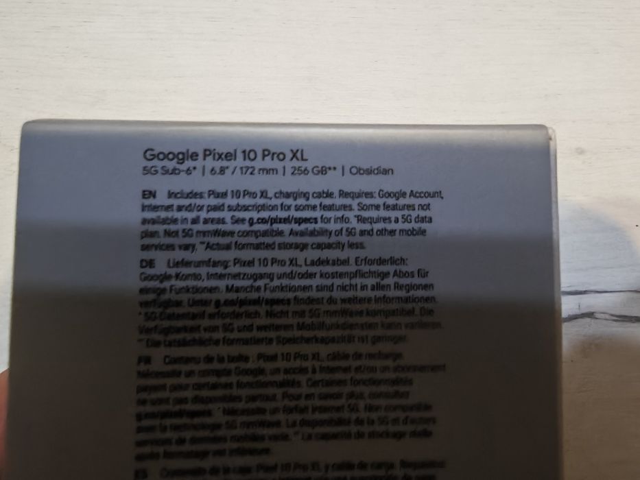 Чисто нов Google Pixel 10 Pro XL 16 GB RAM 256GB