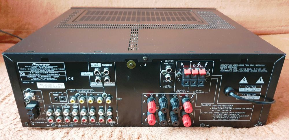 Pioneer VSX-708RDS amplituner 2X65W sau 5X65W pe 8 Ohm