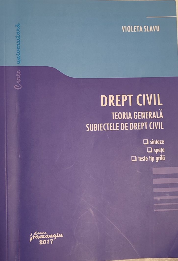 Drept civil-Teoria persoanelor. Drept civil-Subiectele de drept civil