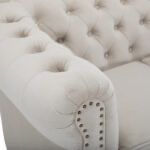 Диван Chestefield Deluxe – четириместно, бежово