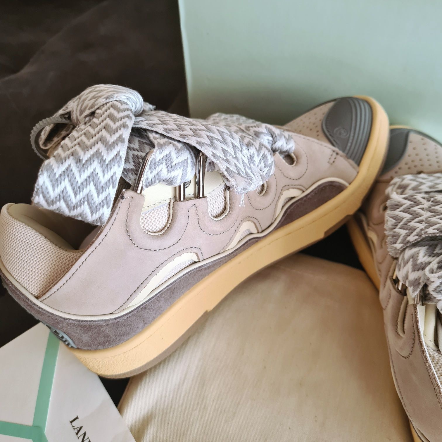 Adidasi Lanvin Curb Lace-up - piele naturala/size 36-45/full pack