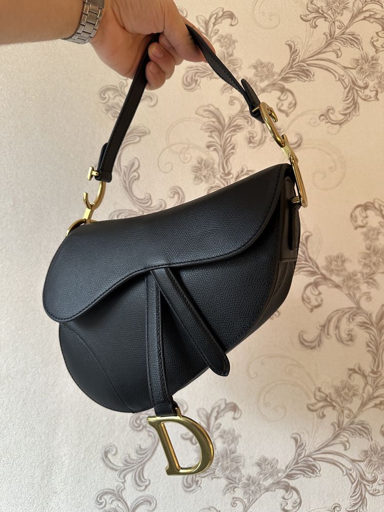 Dior Saddle Black Leather bag