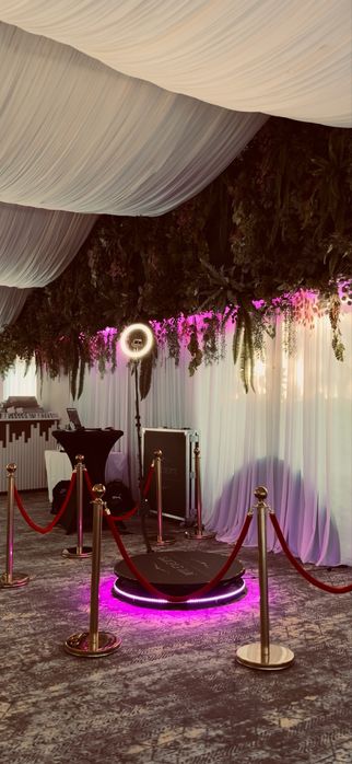 Platforma 360 completa + masa cocktail + masina de fum profesionala