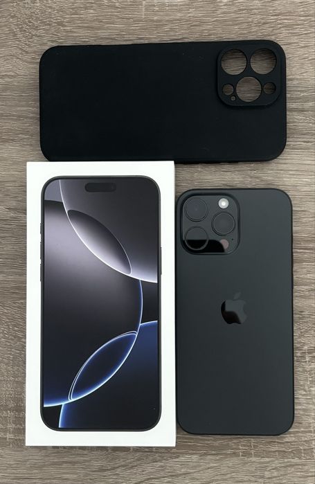 Telefon mobil Apple iPhone 16 Pro Max, 256GB, 5G, Black Titanium