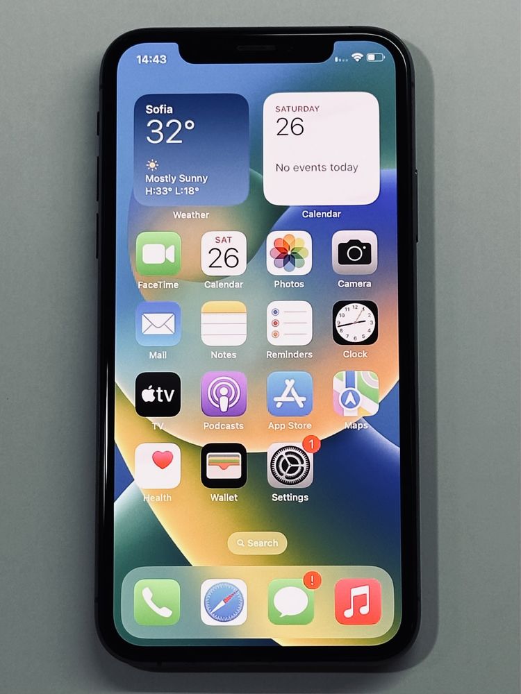 iPhone XS Black 92% battery