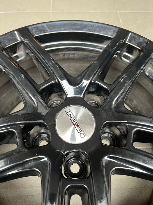 2 Jante Dezent R17 5x114.3 Negru lucios