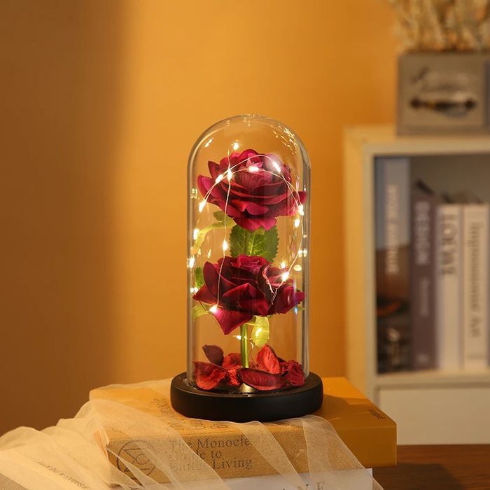 Trandafir din săpun in cupolă 22 cm x 11.5 cm