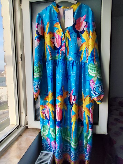 Blu Royal,Rochie midi noua