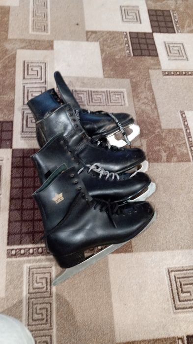 Коньки натур. кожа