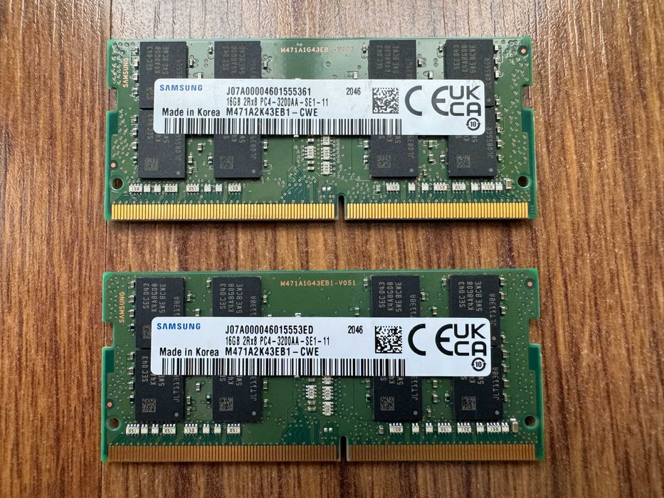 НОВА Samsung 32GB / 16GB 3200MHz PC4 SODIMM Ram памет за лаптоп