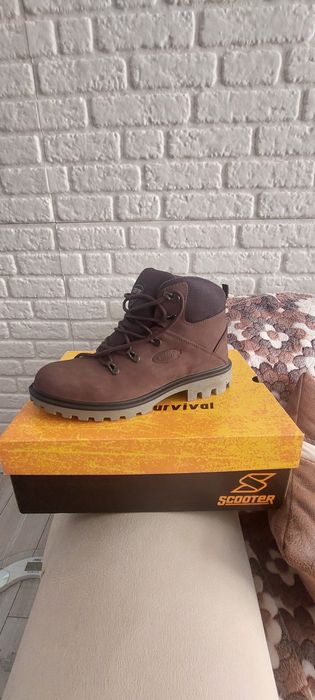 Унисекс боти от естествена кожа чисто нови