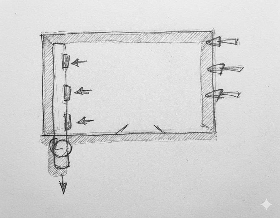 Вентилатор ф250 канален метален