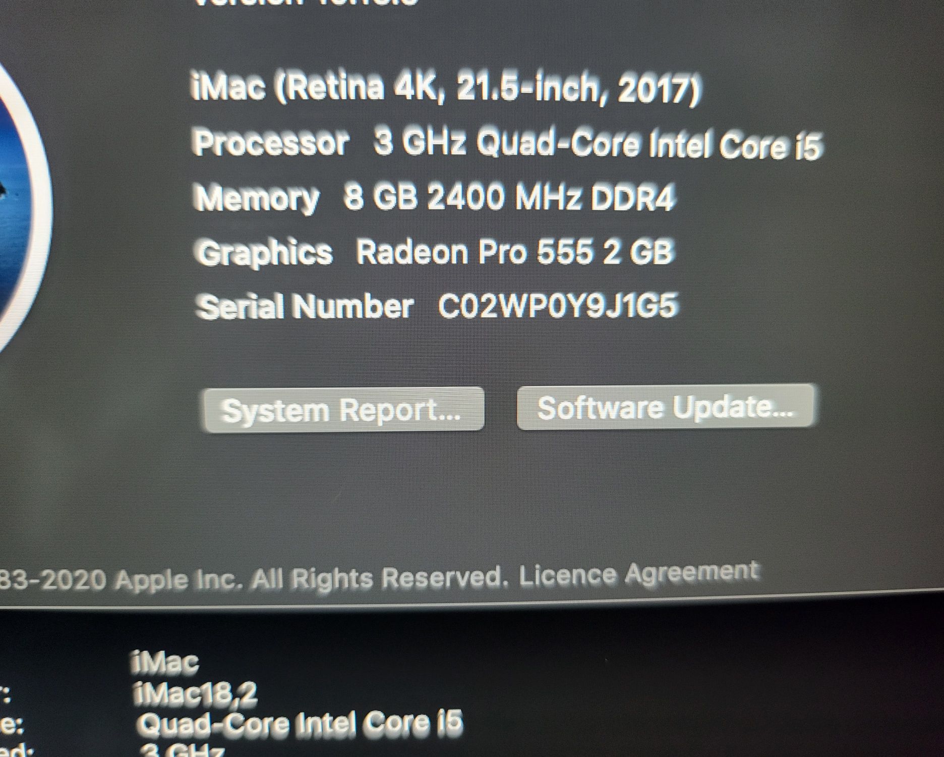 Pc desktop Apple aio Imac 2017 4k retina