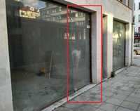 Спешно - Външна Стъклена врата за магазин Закалено стъкло 10мм