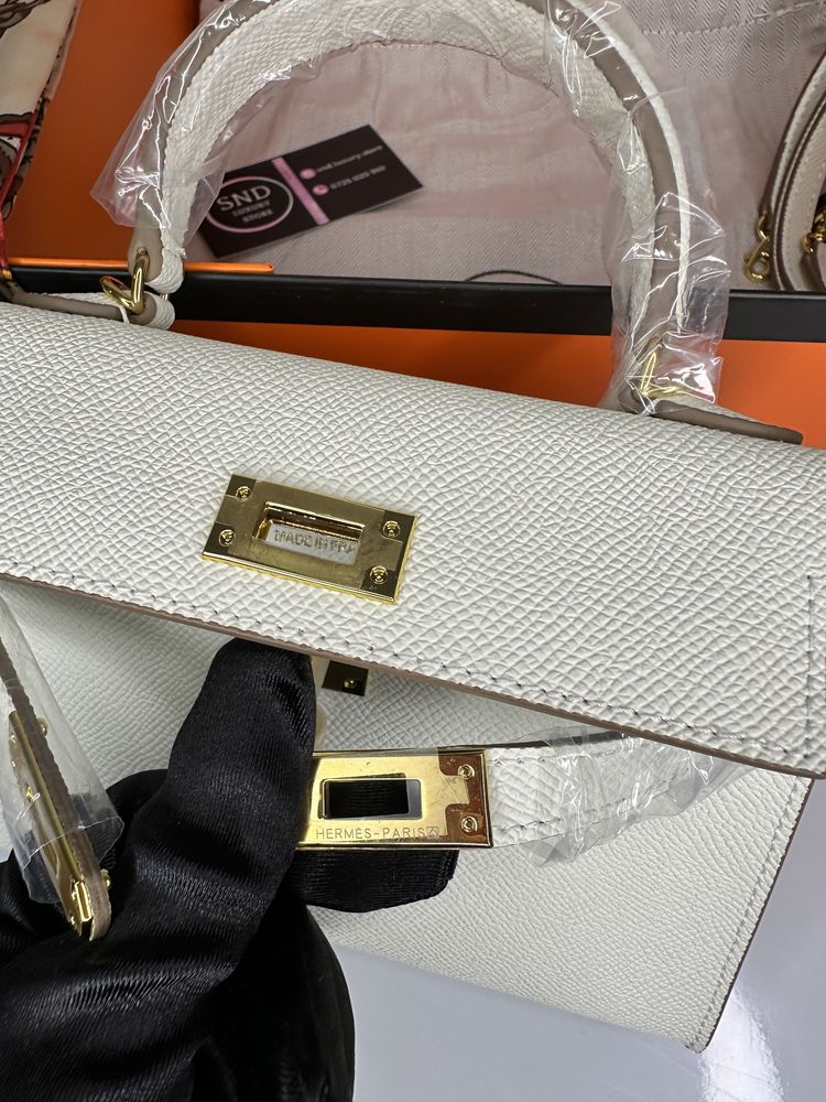 Geanta de lux HERMES Kelly mini 19 20 cm piele naturala 100% cadou