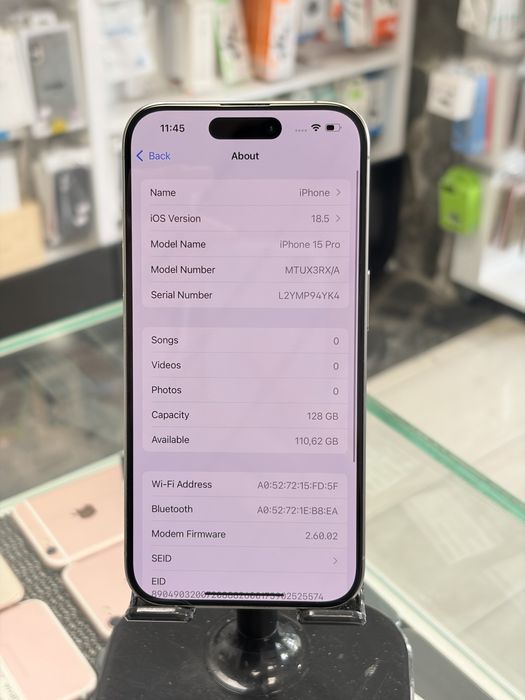 Apple iPhone 15 Pro 128GB Natural Titanium