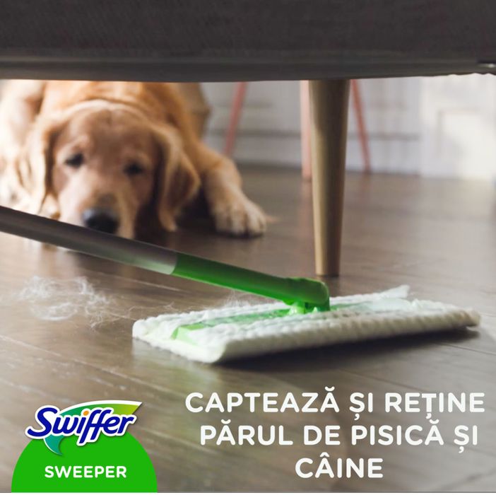 Mop swiffer nou kit+rezerve umede