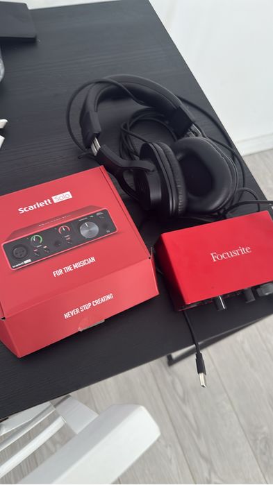 Scarlett Solo Generatie 3, cu Casti Audio Technica M20X