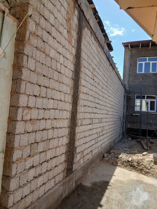 Shlakablok terish, biton va suvoq xizmati.