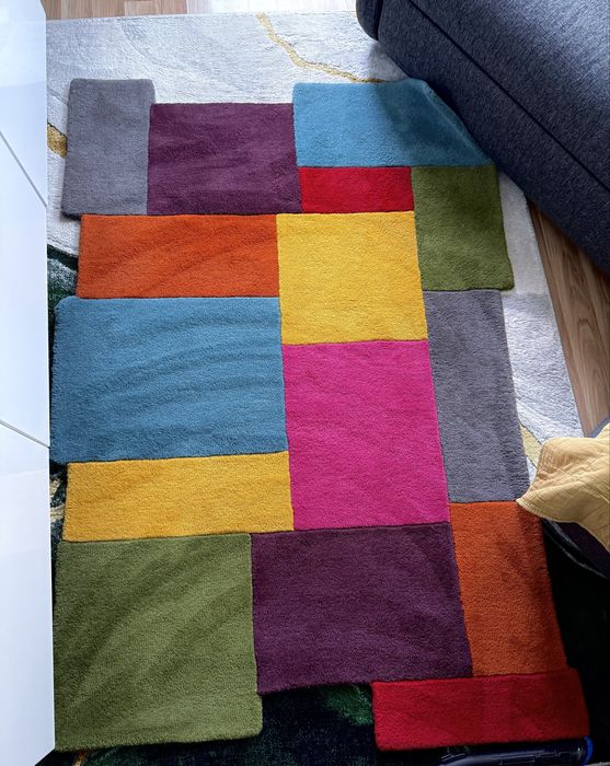 Covor Flair Rugs-Collage Multi 120x180 cm din lana, multicolor stare