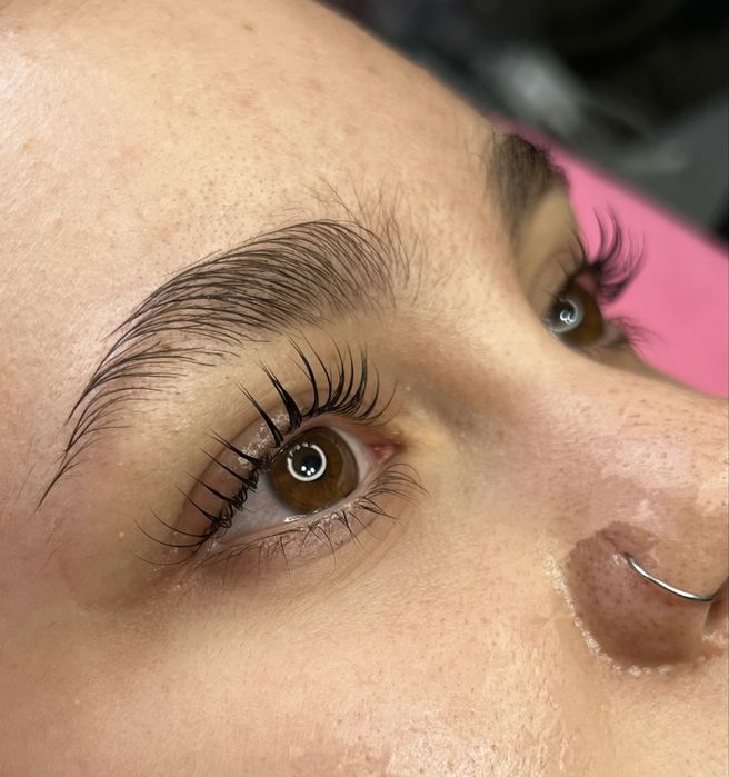 Ламинирование ресниц и бровей, окрашивание бровей