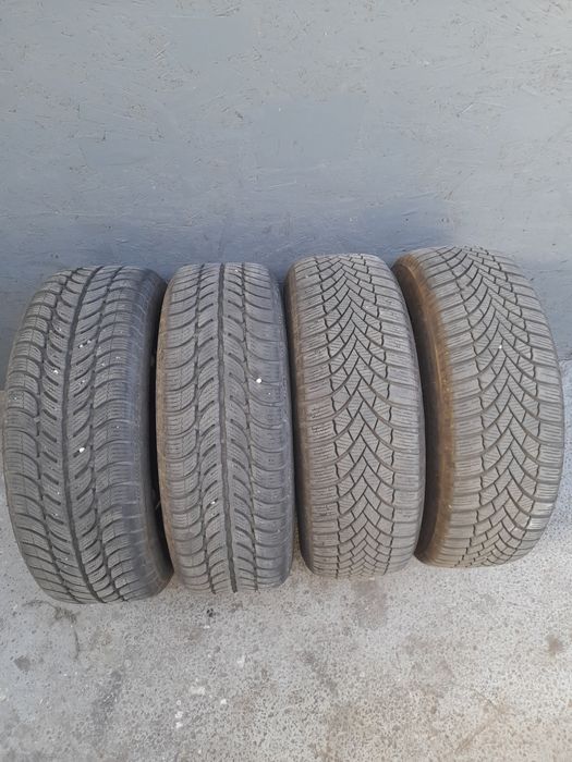 Set Roti cu Anvelope Cauciucuri M+S Iarna 195/65/R15 Bridgestone 2024