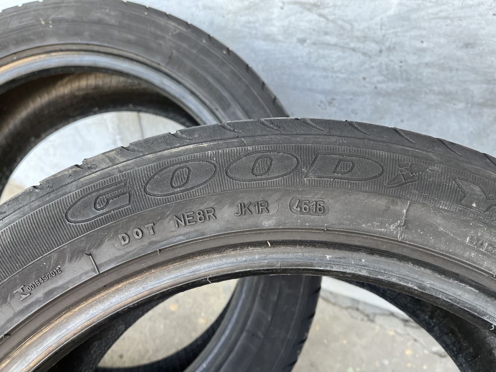 2 бр. летни гуми 245/45/17 GoodYear MO DOT 4615 4,5 mm