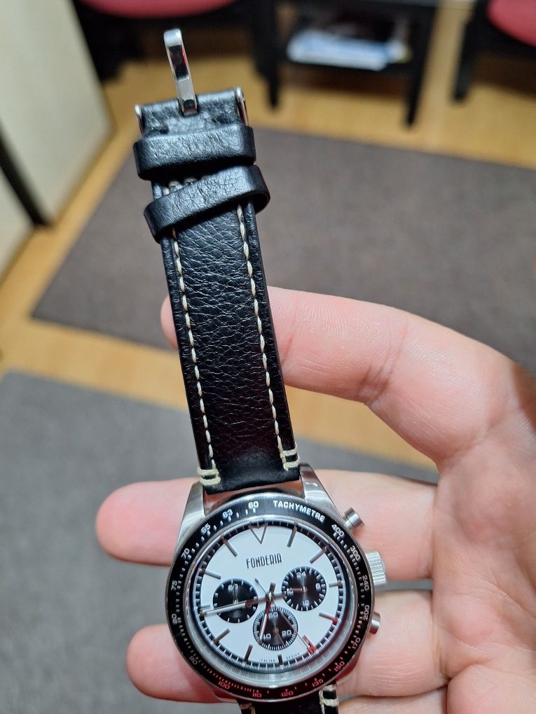 Ceas Fonderia cronograf panda dial homage Rolex Daytona