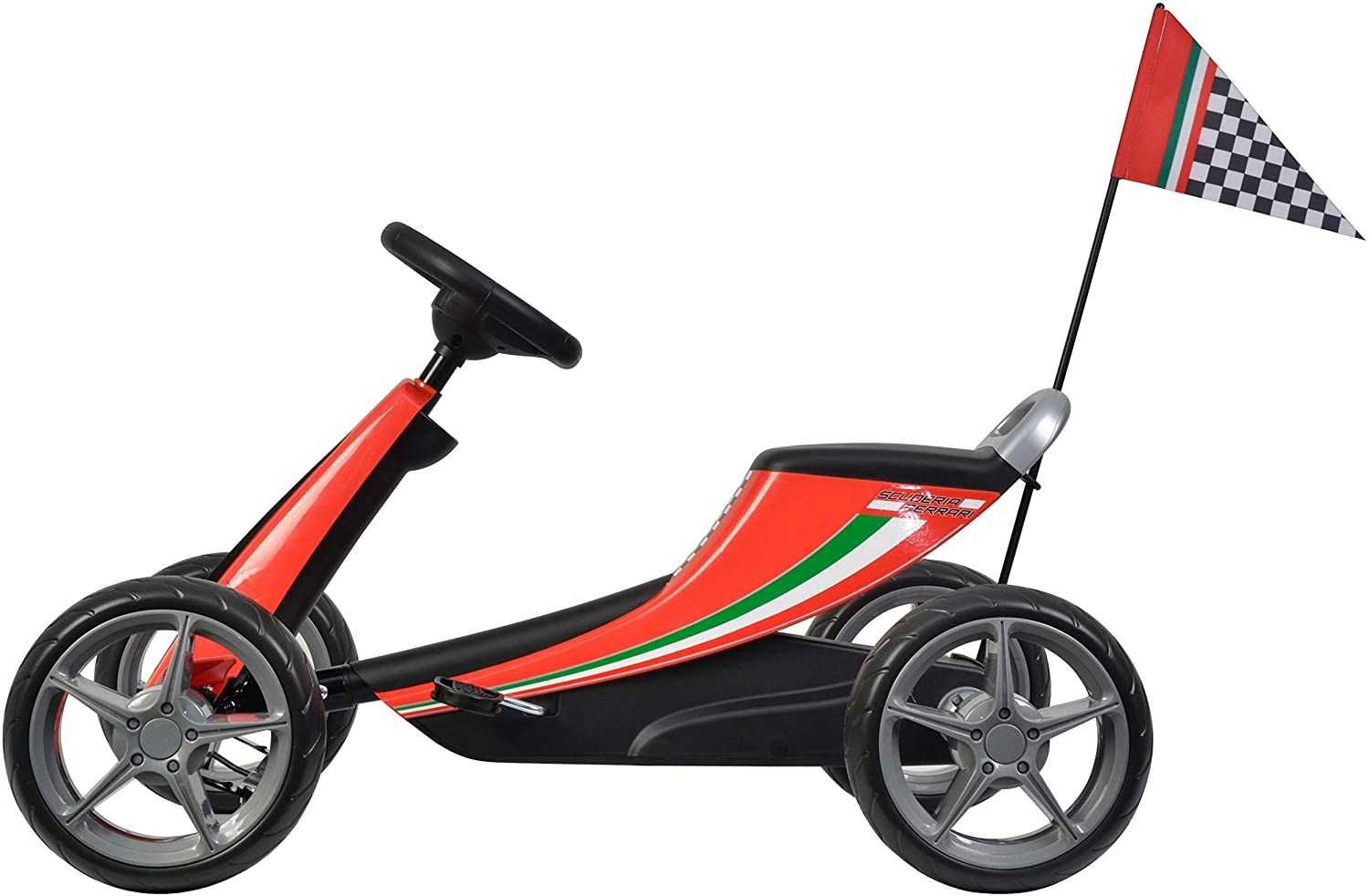 Ferrari Go Kart (licentiat)pentru copii, rosu