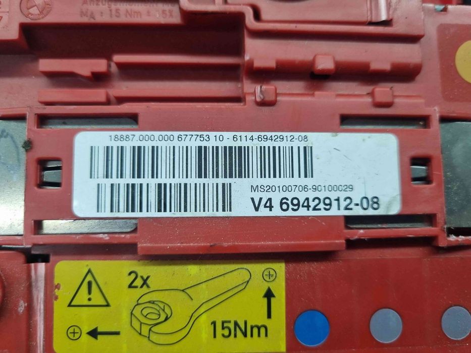 Borna baterie (+) cu capsa  Bmw X1 (E84) [Fabr 2009-2015] 6942912-08